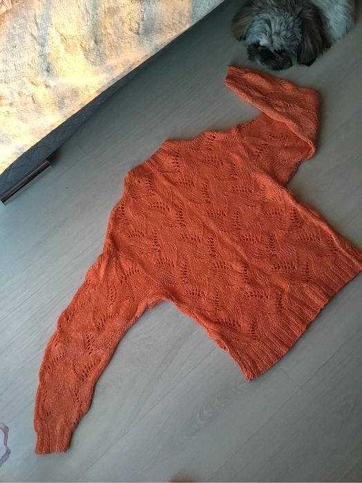 Trzy sweterki robione na drutach (3), rozm. L-XL