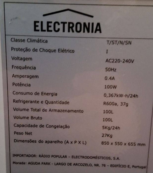 Arca Electronia 100L