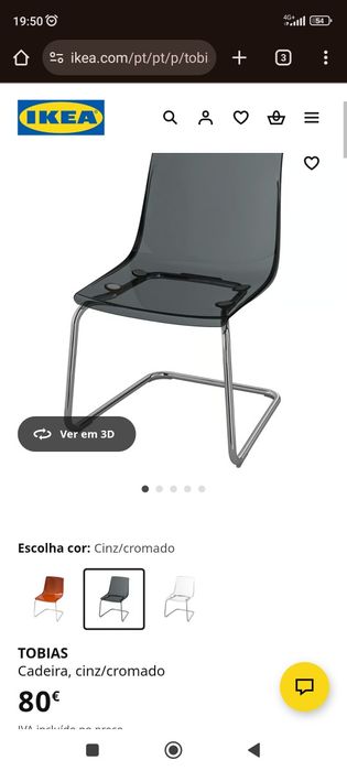 6 Cadeiras IKEA tobias