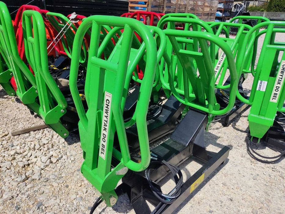 Wytrzymały Chwytak do bel Balotow siana słomy METAL-TECHNIK 1 siłownik