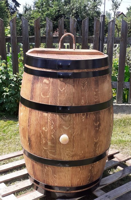 Beczka drewniana dębowa szczelna 225 litr