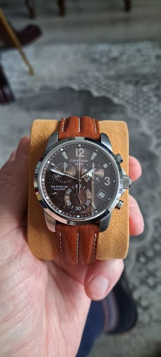 Zegarek męski Certina DS chronograf szafirowe szkiełko