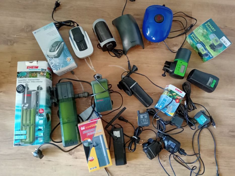 Filtry eheim, aquael,tetra.