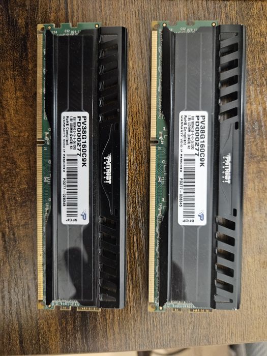 Pamiec ram patriot ddr3 2x4GB PV38G160C9K