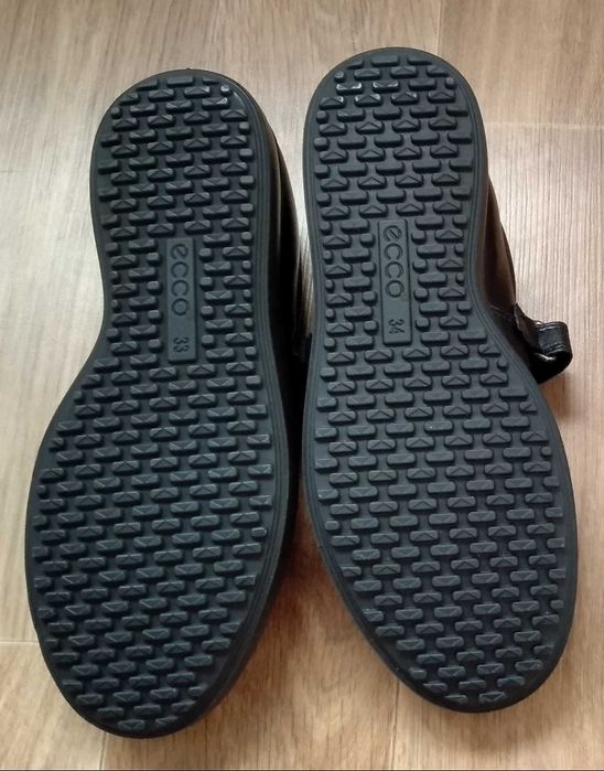 Новые кожаные туфли мериджейн 33-34 ECCO нюанс ботинки зима