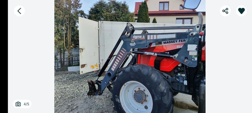 Ładowacz czołowy tur Massey Ferguson