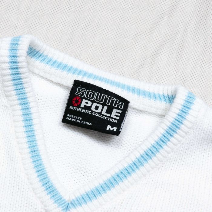 Southpole Sweater Vest kamizelka logowana Y2K