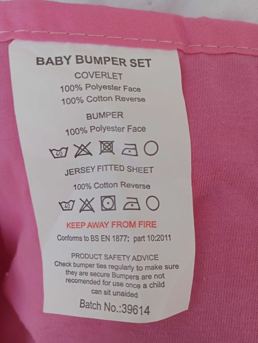 Baby Bumper Set Piękny pled-kocyk dla dziewczynki rozm.120 x 100