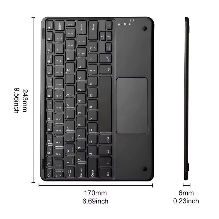 Capa com Teclado Bluetooth Samsung Galaxy Tab A7 – Nova