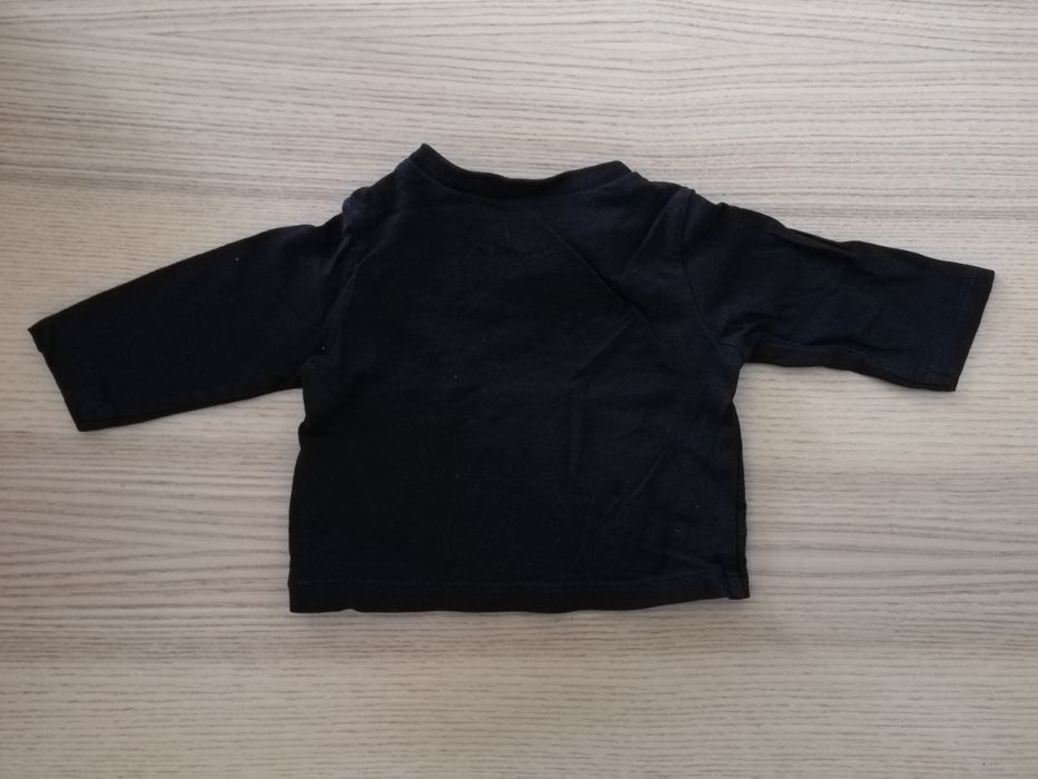 3 topy h&m 50 bluzeczki koszulka longsleeve basic granatowe szare biał