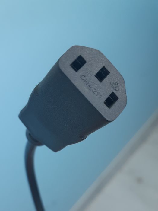 Мережевий кабель живлення 220V (1.5м, 16A, роз'єм C13) для ПК, принтера, чайника/універсальний