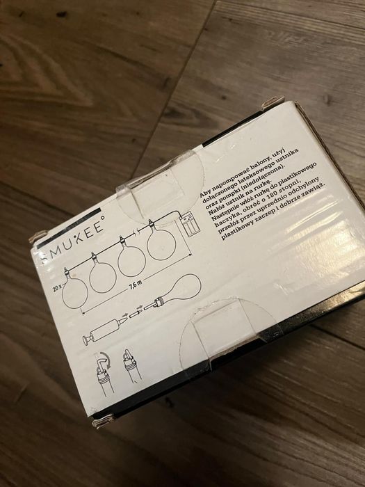 Nowy łańcuch świetlny led z balonami