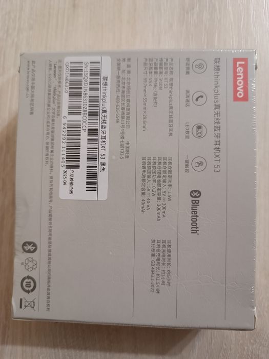 Lenovo XT53 блютуз навушники чорні та білі