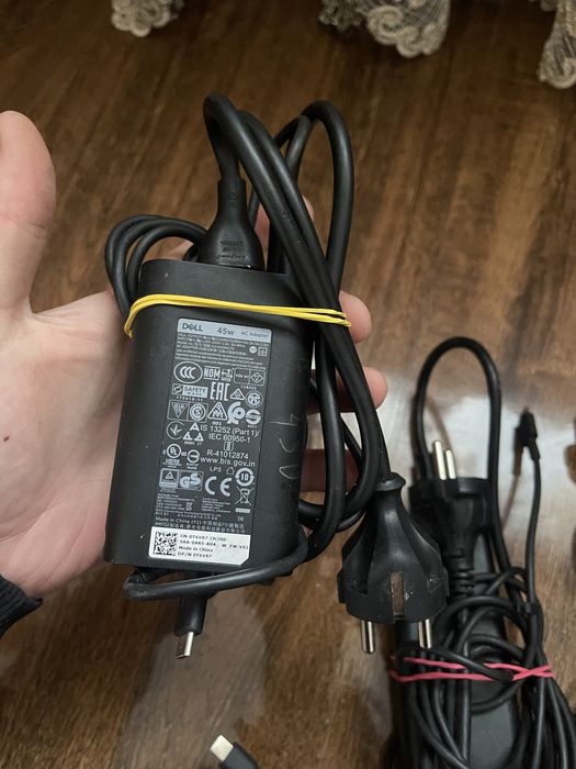 Блок живлення для ноутбука Dell type c, 45, 65 w оригінал: 300 грн ...