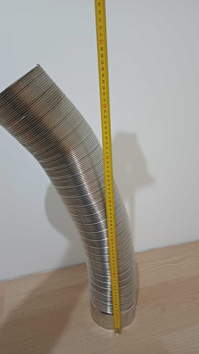 Rura kwasoodporna do odprowadzania spalin z pieca + kołnierz