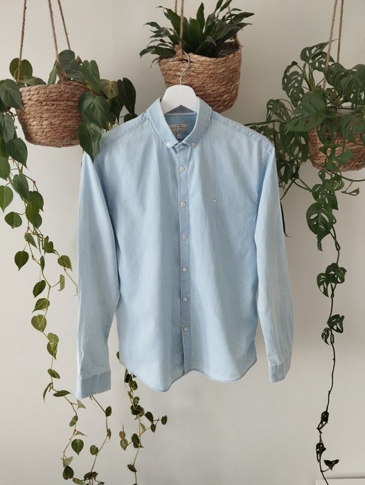 Niebieska, błękitna, jeansowa koszula, bawełniana r.XS Jack Wills