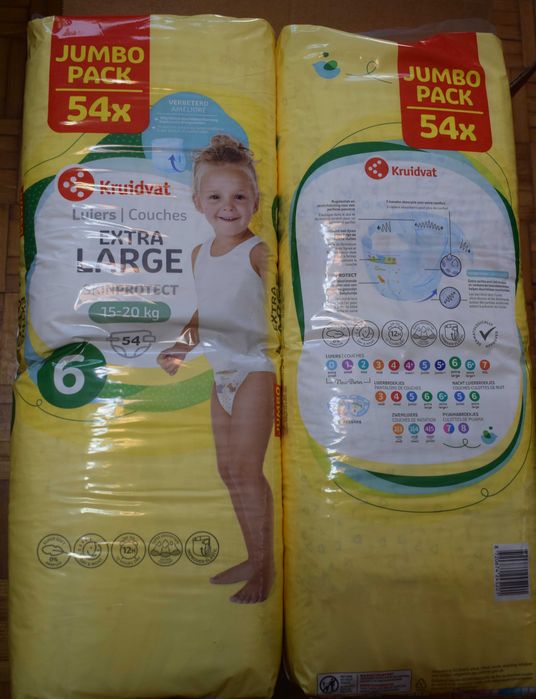 Kruidvat 6 Extra Large(15-20 kg) 4x54szt.