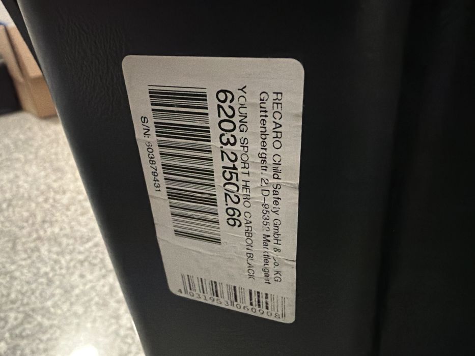 Fotelik Samochodowy RECARO SPORT HERO