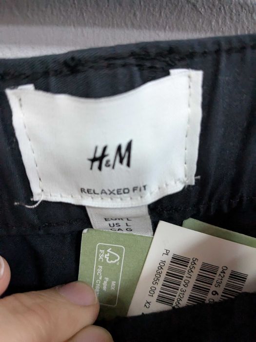 H&M spodnie relaxed fit rozm. L