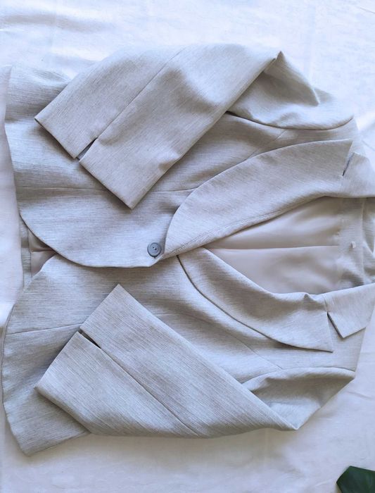 Zestaw komplet sukienka bez rękawów marynarka żakiet plus size Helena