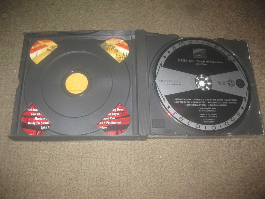 3 CDs dos "Slayer"