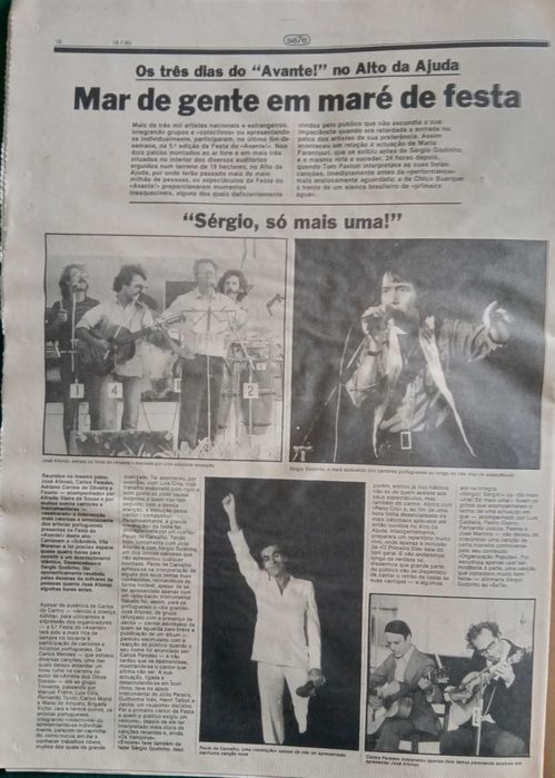 José Afonso	- - -		Se7e - nr. 110	- - - - -	Jornal