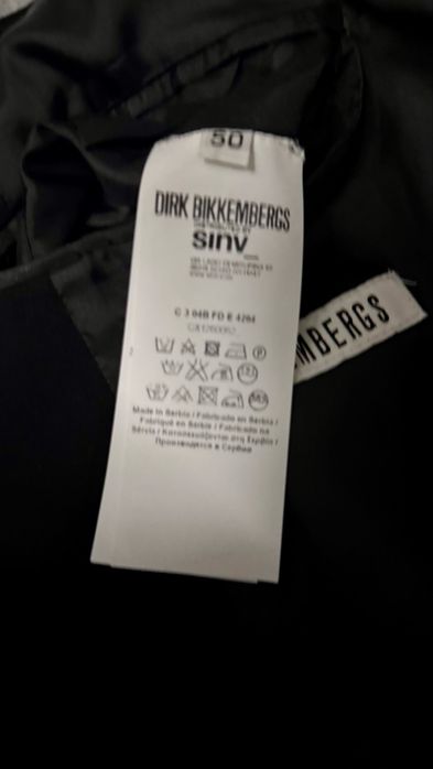 Блейзер (піджак)  DIRK BIKKEMBERGS чорний stretch новий 48-50