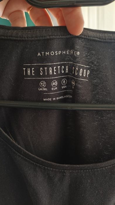 Bluzka t shirt czarny L