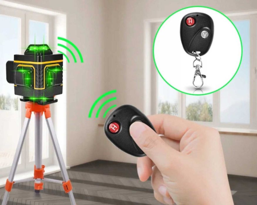PROFESJONALNY Laser 360 Stopni 16 Linii SAMOPOZIOMUJĄCY Akumulator