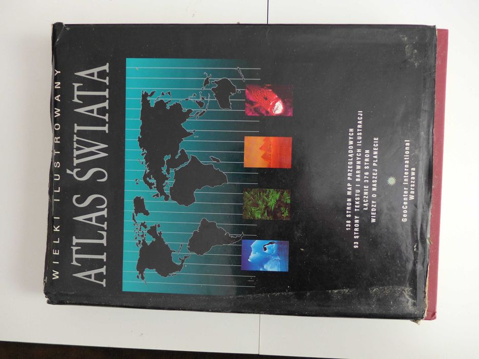 Wielki Ilustrowany Atlas Świata - wspaniała książka GEOGRAFIA MAPA