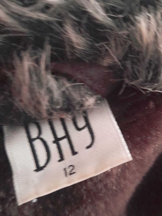 kamizelka kożuchowa, bezrękawnik kożuchowy brązowy, bay