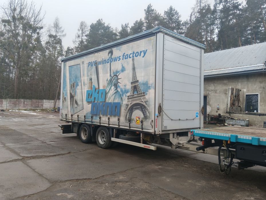 Części przyczepa wecon wesob drzwi słupek dach plandeka tandem