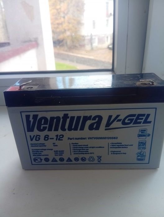 Аккумулятор Ventura VG 6-12 Gel для детского автомобиля