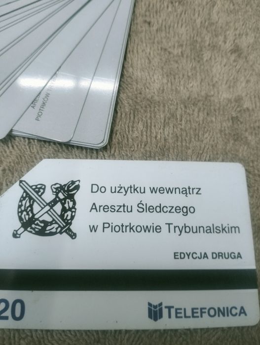 Karty telefoniczne Pilicka Telefonia areszt śledczy Piotrków trybunals
