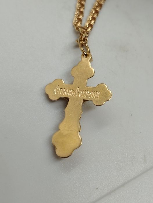 Золотой крестик 1.49 грамма