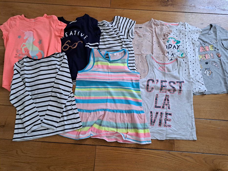 Paka ubrań dla dziewczynki r 122/128