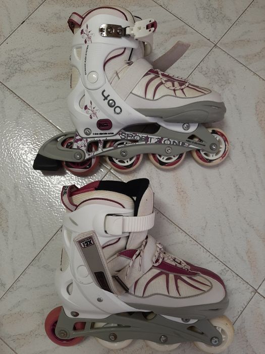 Patins em Linha - Rolamentos Carbono 72mm - N. 35-38 + Acessórios