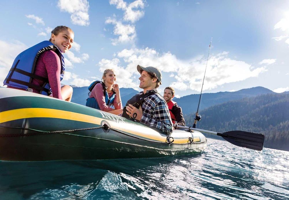 Ponton łódka INTEX Seahawk 4  4-osobowa - max 440kg