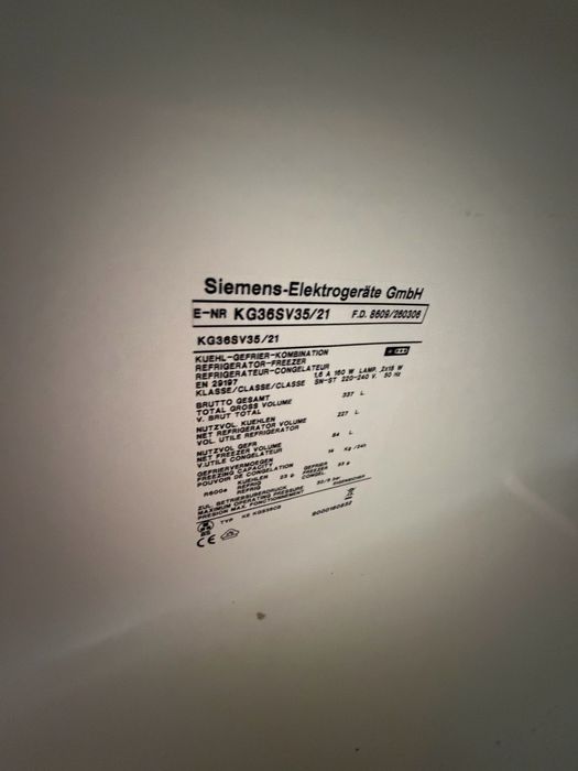 Frigorífico Siemens