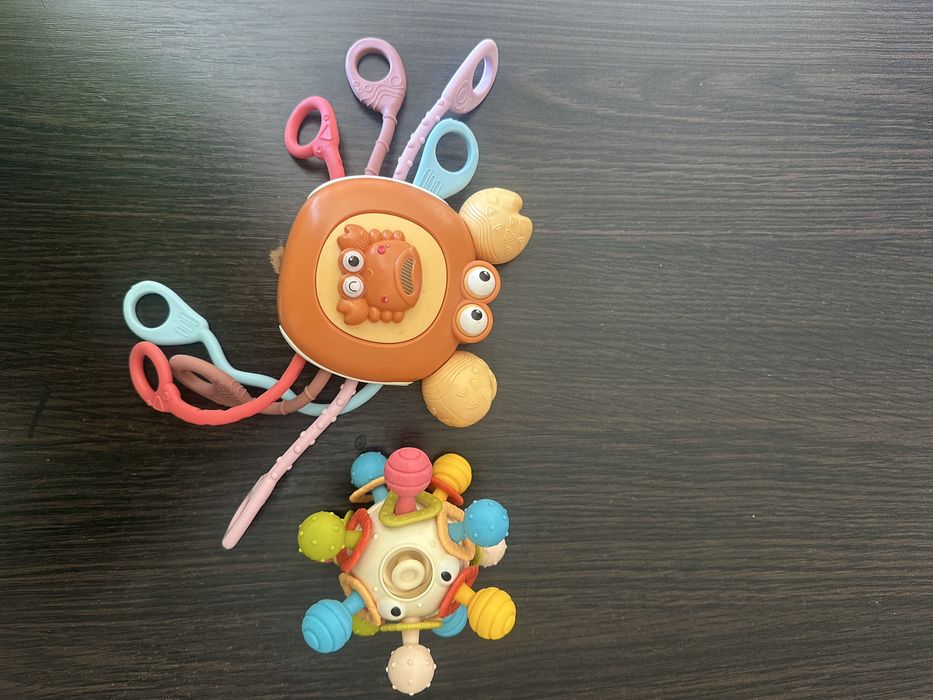 Игрушка прорезыватель для зубов,многофункциональная погремушка