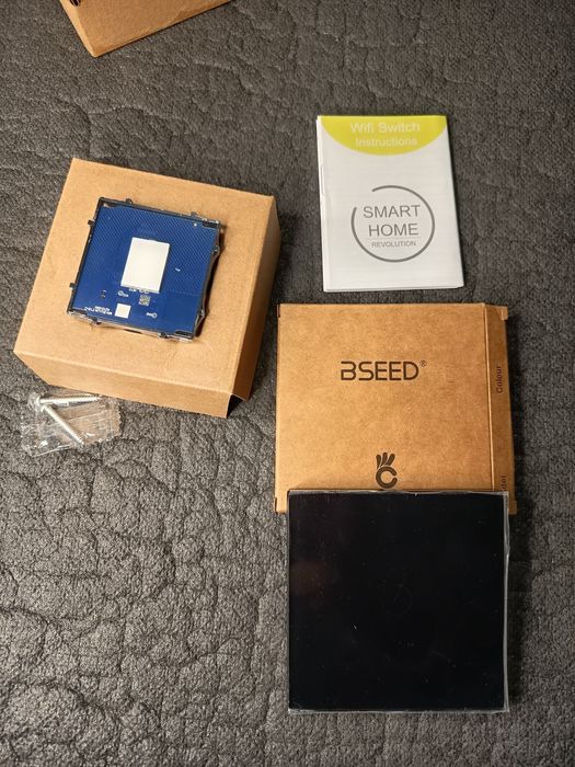 ZigBee Smart Switch 3-gang + szklany panel BSEED NOWY