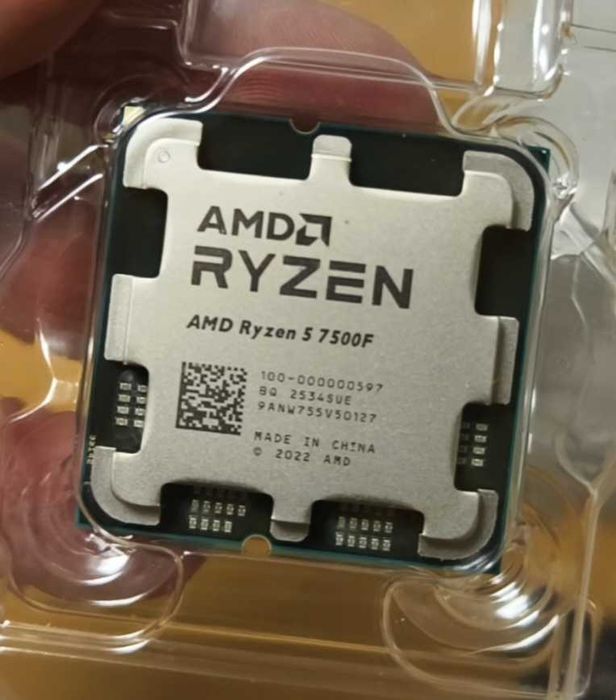 AMD 7500f Ryzen 5 AM5 (6ядер, 12 потоків) 32MB, 5-5.2MHz