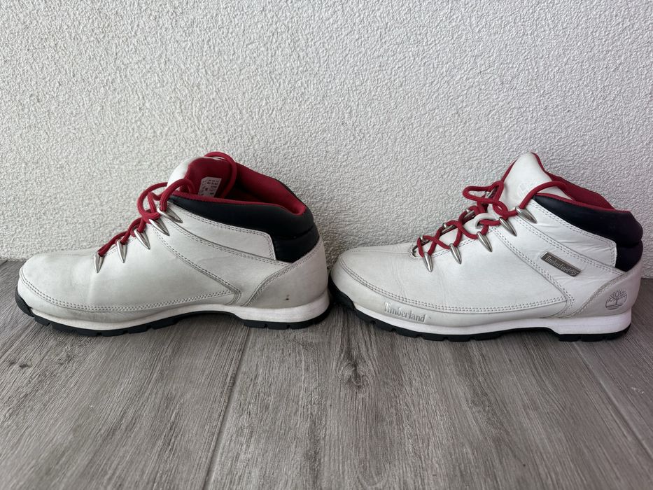 Jasne zimowe trapery/ ocieplane buty Timberland 44.5 skóra