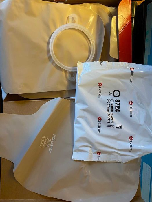 калоприймачі 57мм, 70мм, кільця до калоприймачів, паста, пудра