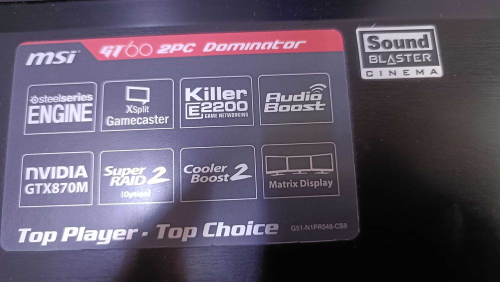 005 MSI GT60 Dominator
