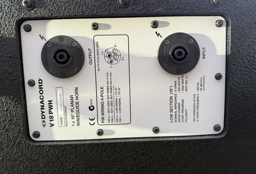 Сабвуфери 18  Dynacord V-18 Sub-ba Ev martin audio