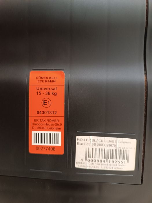 Britax Romer kid II / 15-36kg (sem isofix)