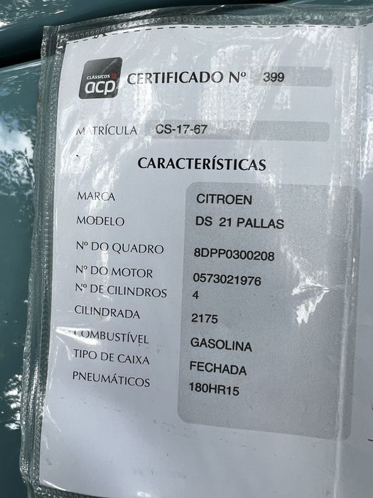 Citroën  Boca de Sapo DS21 Pallas de 1973