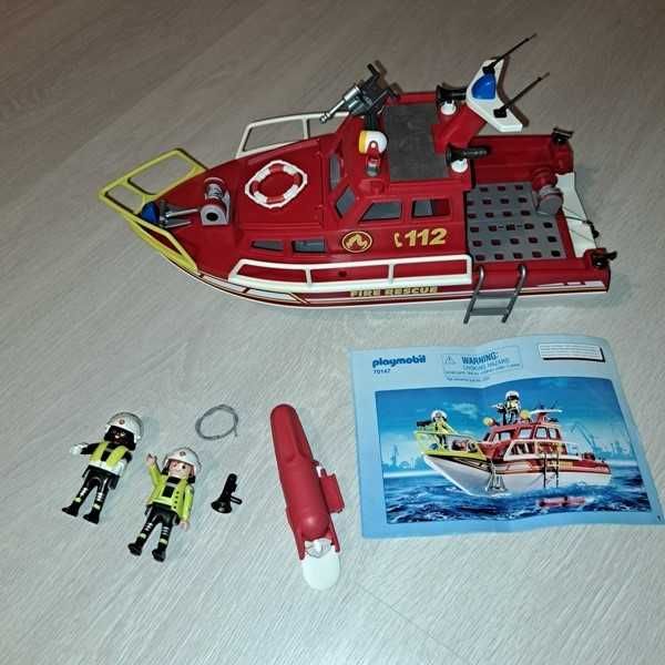 Playmobil 70147 Łódź Ratownicza Straży Z Silnikiem