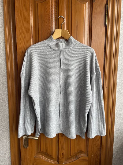 Трикотажний теплий сірий костюм